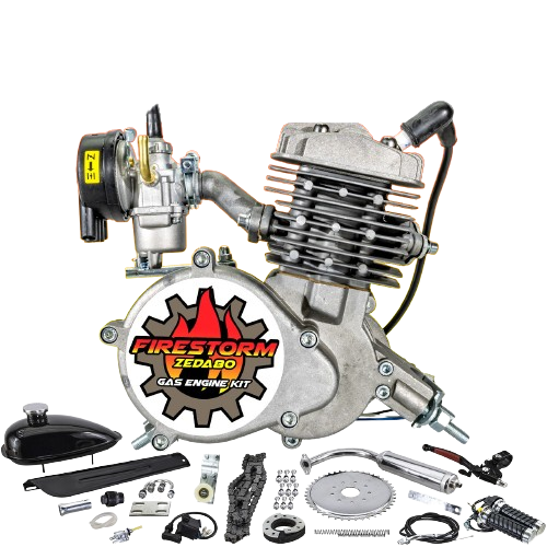 New Zeda 80 Complete 80cc 2 Stroke Motorized Bicycle Engine Kit - Firestorm  Edition 