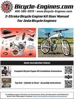 How to Install a motored Bike -  Bicycle-Engine.com full ZEDA80-100 Assembly Manual