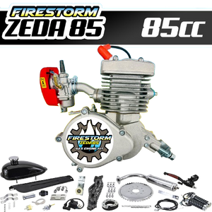 ZEDA85 85cc performance motorized bike engine kit new upgraded firestorm edition 